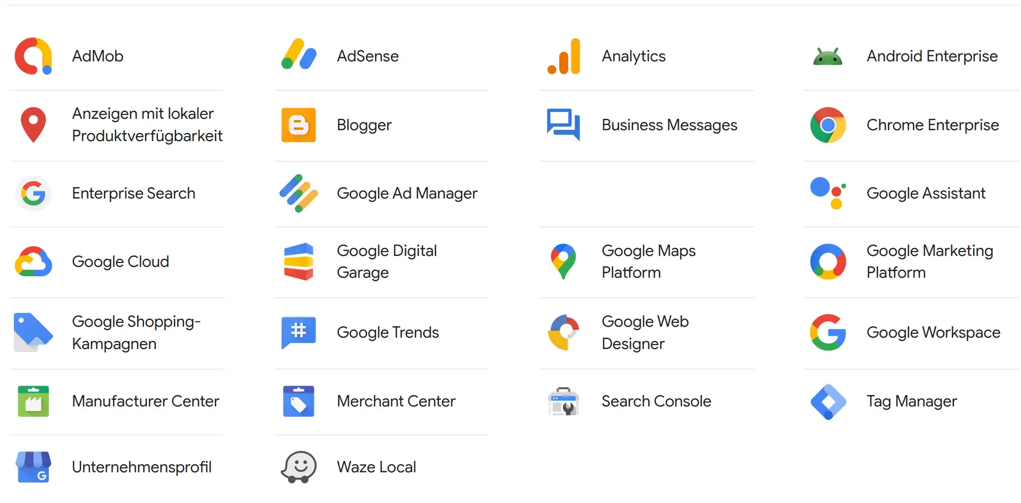 Google für Unternehmen